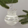 G Decor Royal Glass Christmas Tree Bauble, thumbnail 3 of 3