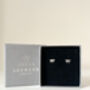 Sterling Silver Bow Stud Earrings, thumbnail 2 of 6