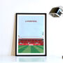 Contemporary Liverpool Football Poster Gift: Anfield Kop End, thumbnail 3 of 6