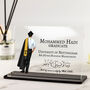 Muslim Graduation Acrylic Plaque For Him, thumbnail 1 of 6