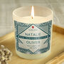 Personalised The Perfect Match Valentine Scented Jar Candle, thumbnail 1 of 4