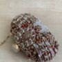 Maroon Handcrafted Embroidered Oval Clutch Bag, thumbnail 9 of 10