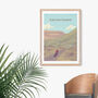 Lon Las Cymru Cycling Travel Poster Art Print, thumbnail 4 of 8