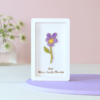 April Birth Flower Miniature Daisy Wall Art Gift, 4 of 12