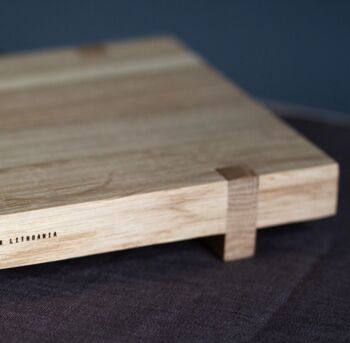 Solid Oak Hand Crafted Sushi Serving Board, 2 of 7