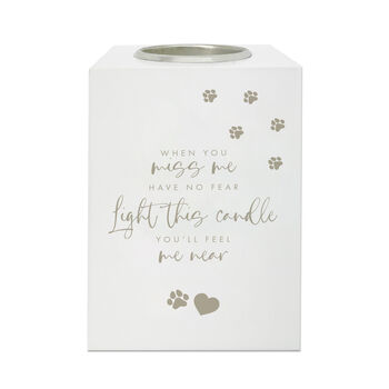 Sentimental Verse Pet Memorial Tea Light Holder, 5 of 7