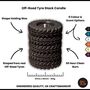 Land Rover Tyre Stack – Car Guy Candle | Man Cave Decor | Mechanics Gift | Classics Car Guys | Land Rover Gifts, thumbnail 5 of 12