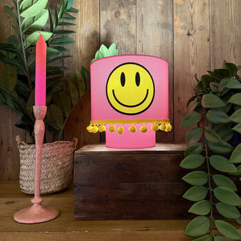 Smiley Face Pink Rechargeable Glow Lamp, 2 of 6