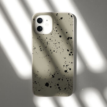 Green Splatter Biodegradable Phone Case, 8 of 8