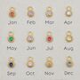 Family Birthstone And Freshwater Pearl Bracelet, thumbnail 3 of 6