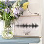 Personalised Glass And Brass Sound Wave, thumbnail 1 of 4