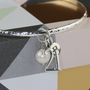 Personalised Birthday And Freshwater Pearl Bangle, thumbnail 6 of 10