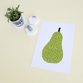 Kitchen Art, Pear Print, 3 of 4