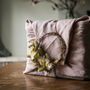 Reusable Dusky Pink Eco Friendly Linen Gift Wrap, thumbnail 2 of 4