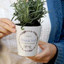 Personalised Wedding Lavender Wreath Plant Pot With Seeds, thumbnail 2 of 4