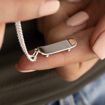 Personalised Skateboard Necklace, 3 of 12
