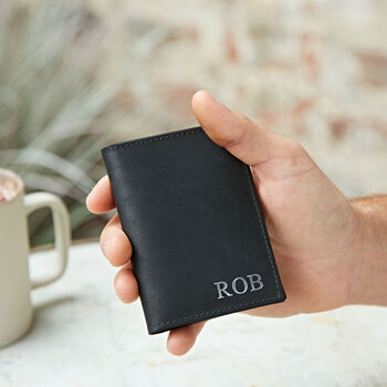 Personalised Buffalo Leather Credit Card Holder, 2 of 9