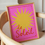 Le Soleil Illustrated Sun Print, thumbnail 1 of 12