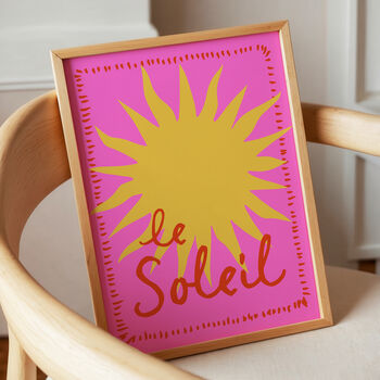 Le Soleil Illustrated Sun Print, 2 of 12