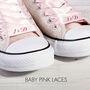 Personalised Satin Ribbon Laces For Wedding Converse, thumbnail 7 of 12