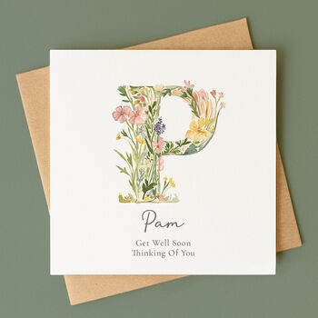 Personalised Botanical Get Well Soon Card, 2 of 5