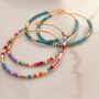 Beaded Hoop Earring, thumbnail 2 of 4