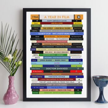 60th Birthday Personalised Print Movie Gift 1966, 4 of 9