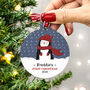 Baby's First Christmas Snowy Penguin Bauble, thumbnail 3 of 7