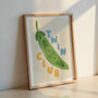 Peas In A Pod Twin Nursery Print, thumbnail 2 of 9