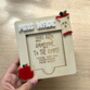 Personalised End Of Term Thank You Teacher Or Teacher's Assistant School Gift : Custom Post It Note Holder With Apple, thumbnail 2 of 2