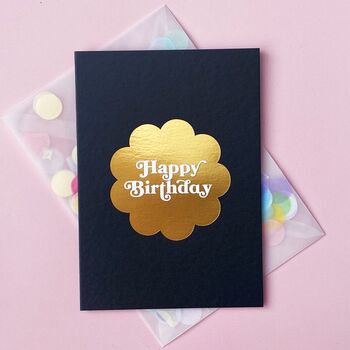 Retro Happy Birthday Card With Confetti Envelope, 2 of 5