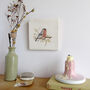 Bullfinch And Blossom Ceramic Tile Wall Art, thumbnail 1 of 11