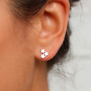 Earrings For Children And Kids S Sterling Silver Cered Star Earrings
