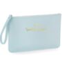Personalised Something Blue Wedding Wristlet Pouch, thumbnail 3 of 4