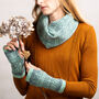 Cosy Knitted Wool Snood Tree Pattern, thumbnail 2 of 12