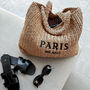 Beach Straw Bag Paris Milano Bag, thumbnail 1 of 4