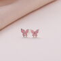 Terrarium Bottle 'Lots Of Love' Butterfly Earrings, thumbnail 2 of 4