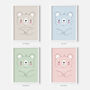 Cute Bear Personalised Name And Date Print, thumbnail 7 of 10