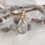 Willow Twig Necklace With Crystal Quartz, thumbnail 1 of 4