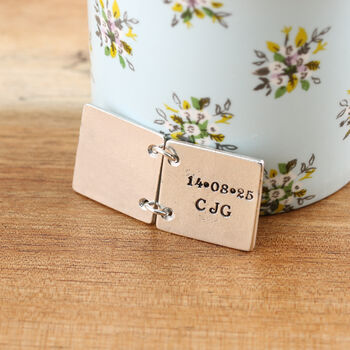 Godfather Keepsake Christening Gift Pewter Mini Folding Card, 2 of 5