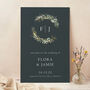 Winter Botanical Wedding Welcome Sign, thumbnail 1 of 3