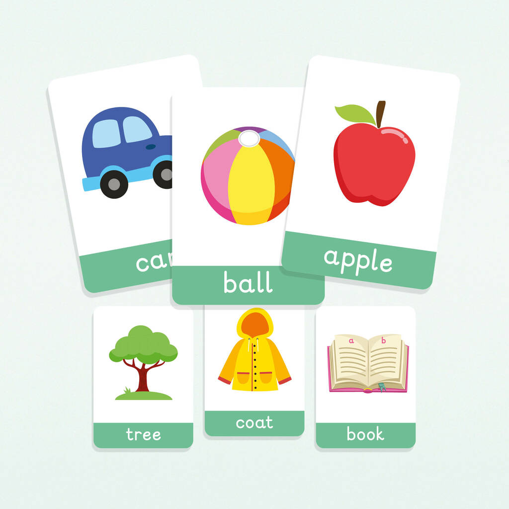 First Words Flashcards, 1 of 6