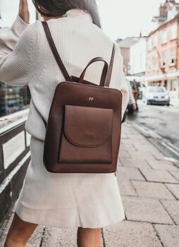 Personalised Leather Backpack, 11 of 11