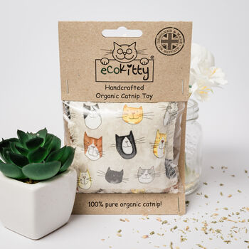 Handcrafted Organic Catnip Toy Happy Cats Range, 9 of 12