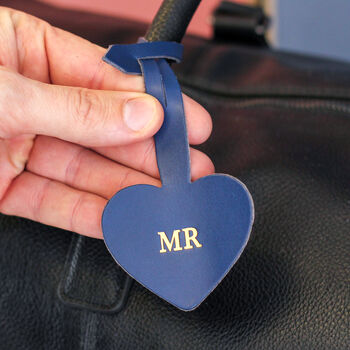 Personalised Heart Luggage Tag Strap Travel Gift, 6 of 11