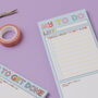 Colourful Daily Slim Dl To Do List Note Pad | | Stop Procrastination, thumbnail 3 of 6