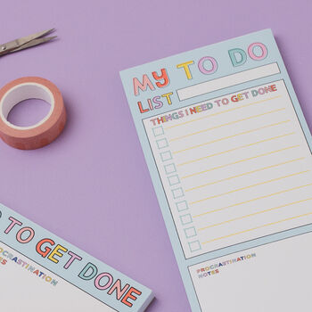 Colourful Daily Slim Dl To Do List Note Pad | | Stop Procrastination, 3 of 6