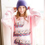 The Snuggle Is Real Women's Slogan Sweatshirt, thumbnail 1 of 9