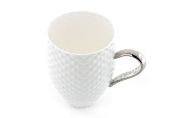 Black Coffee Cup With Gold Or Platinum Handle, 7 of 12