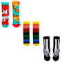 Squelch Transparent Wellies And Three Sock Set Giraffe, thumbnail 4 of 7